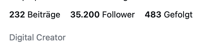 Creator 35,200 Followers Growth Proof