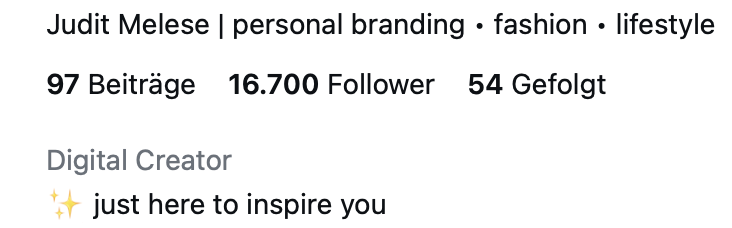 Judit 16,700 Followers Growth Proof